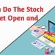 The Stock Market Open and Close