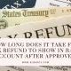 How long does it take for tax refund to show in bank account