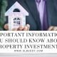 Important Information You Should Know About Property Investments.