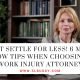 Must-Know Tips When Choosing a Work Injury Attorney