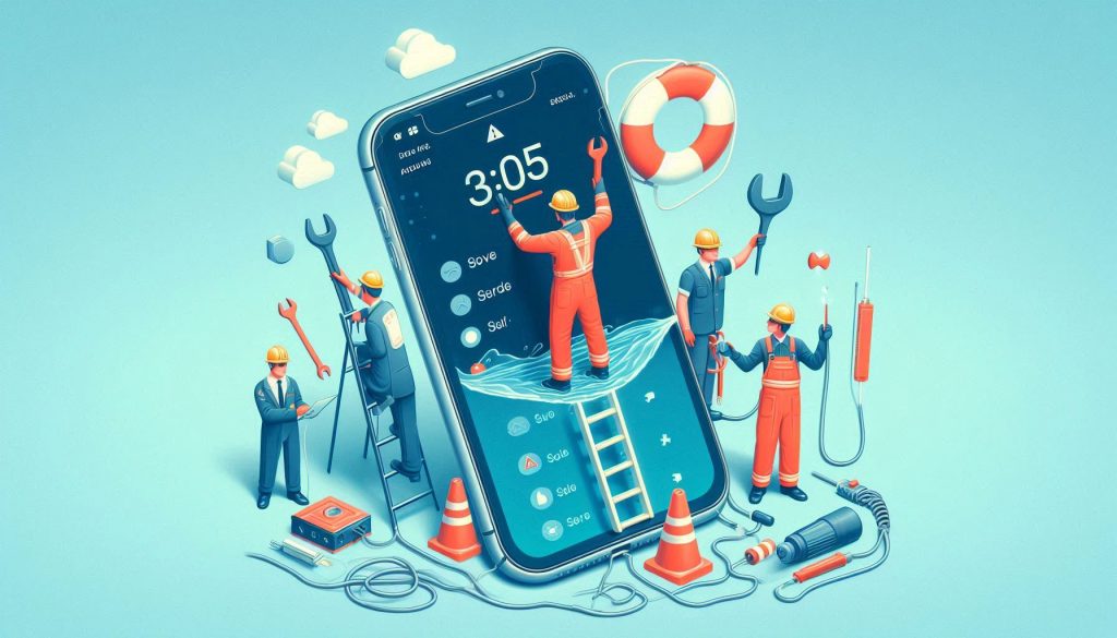 iPhone user adjusting network and carrier settings to prevent SOS mode issues