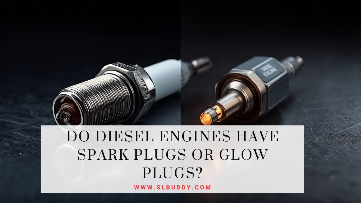 Spark plug vs glow plug side by side comparison on workshop surface